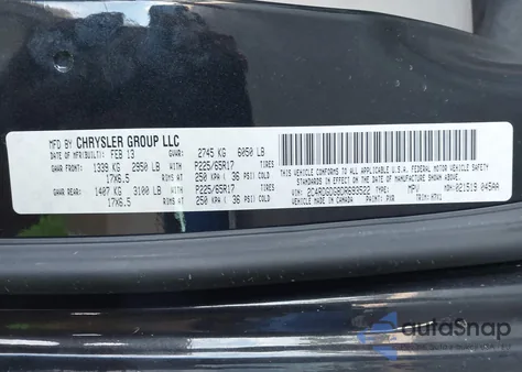 2013 Dodge Grand Caravan Crew from USA, damaged, VIN 2C4RDGDG8DR693522